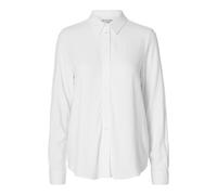 SELECTED FEMME Slfviva LS Shirt Noos Blusa de Manga Larga, Blanco Nieve, 38 Mujeres