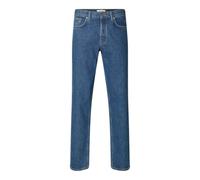 SELECTED FEMME Slh190-Reg Tapered Ben Kori Jeans Noos, Medio De Mezclilla Azul, 32W / 32L