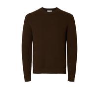 SELECTED FEMME Slhdane LS Knit Structure Crew Neck Noos, Demitasse, S