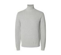 SELECTED FEMME Slhdane LS Knit Structure Roll Neck Noos, Gris Claro, S