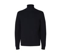 Selected Femme Slhdane LS Knit Structure Roll Neck Noos, Sky Captain, XL