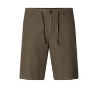 SELECTED FEMME Slhregular Brody Linen - Pantalones Cortos Noos, Forest Night., L