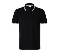 SELECTED FEMME Slhslim-Atlas Sport SS Polo, Negro, M Hombres