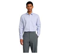 SELECTED HOMME Camisa azul paloma / blanco, Talla L