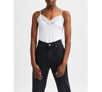 Selected Femme Top de mujer de tirantes liso. Blanco 32/XXS