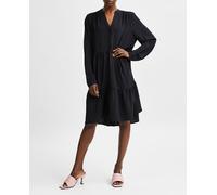 Selected Femme Vestido corto con lazo. Negro 44
