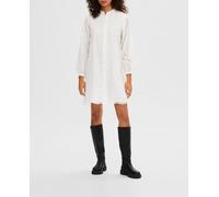 Selected Femme Vestido de mujer corto manga larga. Blanco 40