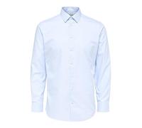 SELECTED HOMME BLACK Camisa para Hombre Slhslimethan LS Classic B Noos, Azul Claro, XXL