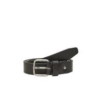 SELECTED HOMME BLACK SLHHENRY LEATHER BELT B NOOS, Cinturón Hombre, Black, 95