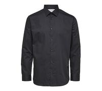 SELECTED HOMME Camiseta Slhslimethan LS Classic B Noos Camisa, Negro, M para Hombre