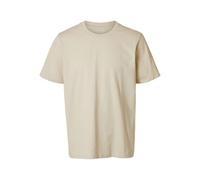SELECTED HOMME Camiseta Hombre Regular, Avena, XL