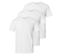 Selected Homme Camiseta para Hombre (3 Unidades), Blanco Brillante, M