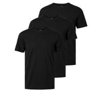 SELECTED HOMME Camiseta para Hombre (3 Unidades), Negro, L