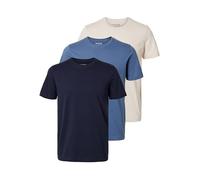 Selected Homme Camiseta para Hombre (3 Unidades), Sky Captain 1, M