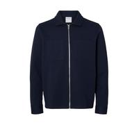 SELECTED HOMME Chaqueta Slhjackie con Cremallera Noos, Azul Marino, M