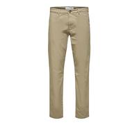 SELECTED HOMME Chino Masculino 175 Slim Fit Flex, Crudo, 34W / 32L