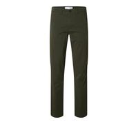 Selected Homme Chino Masculino 196 Straight Flex, Forest Night., 36W / 34L