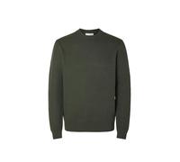 SELECTED HOMME Jersey de Punto para Hombre Slhdane LS Knit Structure Crew Neck Noos, Forest Night., M