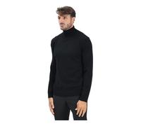Selected Homme - Jersey negro de cuello alto - Knitwear - Hombre - Negro - S -