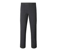 SELECTED HOMME Pantalones Slhslim-Robert Des Flex 175 Noos, Gris/Cuadros: Azul Marino, 33W x 32L para Hombre