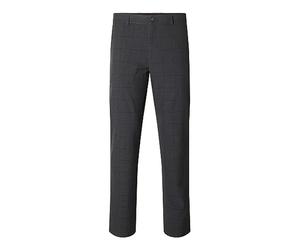SELECTED HOMME Pantalones Slhslim-Robert Des Flex 175 Noos, Gris/Cuadros: Azul Marino, 33W x 32L para Hombre