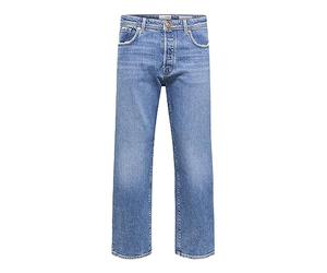 SELECTED HOMME Pantalones Vaqueros para Hombre, Medio De Mezclilla Azul, 31W / 34L