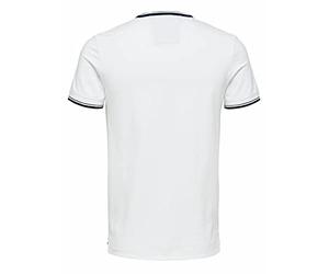 SELECTED HOMME Polo para Hombre de Corte Regular, Blanco Brillante, S