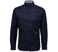 SELECTED HOMME Shdonenew-Mark Shirt LS Noos Camisa, Azul (Light Blue), Small para Hombre