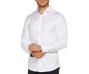 SELECTED HOMME Shdonenew-Mark Shirt LS Noos, Camisa Hombre, Blanco (Bright White), X-Large