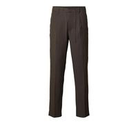 SELECTED HOMME Slh190-reg Tapered Leroy Pleat Pant Noos Pantalón, Pastel de Chocolate, L Hombres