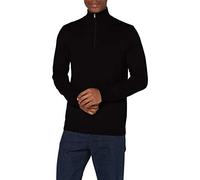 SELECTED HOMME Slhberg Half Zip Cardigan B Noos Sudadera, Negro, L para Hombre