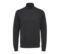 SELECTED HOMME Slhberg - Sudadera para Hombre con Cuello Redondo B Noos, Antracita, L