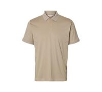 SELECTED HOMME Slhfave Button SS Polo Noos, Avena, M