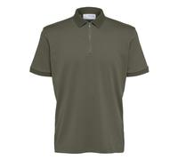 SELECTED HOMME Slhfave Zip SS Polo Noos, Calamata, M Hombres