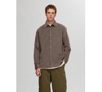 Selected Homme Slhregowen-Cord Shirt Ls Noos XL Marrón