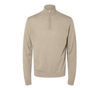 Selected Homme Slhtray LS Knit Merino Half Zip Noos Suéter pulóver, Cápsula, L para Hombre