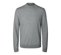 SELECTED HOMME Slhtray LS Knit Merino Mock Neck Noos Suéter pulóver, Color Gris, L para Hombre