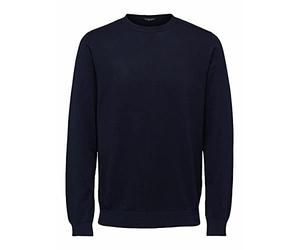SELECTED HOMME Sudadera para Hombre Slhberg Crew Neck B Noos, Navy Blazer/Detalle: Melange, XL