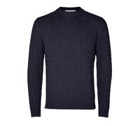 SELECTED HOMME Suéter de punto masculino, azul, L