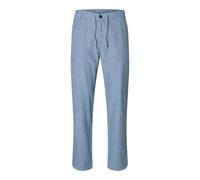 SELECTED HOMME Trousers Slim Tapered Linen Blend Cashmere Blue XL Cashmere Blue XL