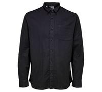 SELECTED HOMME WHITE Slhregrick-ox Flex Shirt LS W Noos Camisa, Negro, XL para Hombre