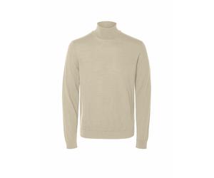 SELECTED Jersey de cuello alto SLHTRAY crema | XL