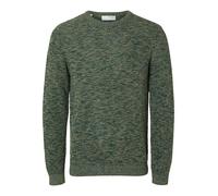 Selected Jersey de hombre de punto cuello redondo. Verde oscuro S