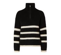 SELECTED FEMME Jersey 'SLFMaline' negro / blanco lana, Talla XL