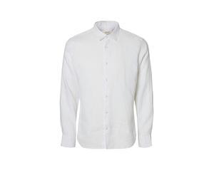SELECTED Leinenhemd SLHREGKYLIAN-LINEN blanco | S
