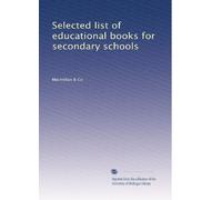 Selected list of educational books for secondary schools