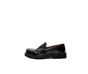 SELECTED MEN Mocasines de Piel para Hombre, Color Negro, Talla 46 EU, Negro, 46 EU