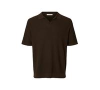 SELECTED MEN Slhmattis SS Linen Blend Struc Open Polo Slhmattis SS Linen Blend Struc Open Polo Hombre (Pack de 1)