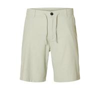 SELECTED MEN Slhregular-Brody Linen BLD Noos - Pantalones Cortos, Aqua Gray, XL