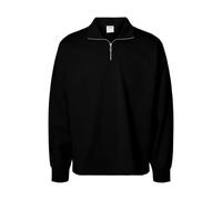 SELECTED MEN Slhrelaxluke LS Half Zip Sweat, Negro, M